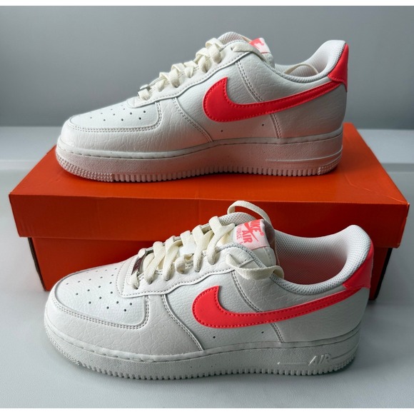 Nike Shoes - Nike Air Force 1 07 NN Womens Sail Hot Lava DV3808-110 Sneakers Size 8 NWB